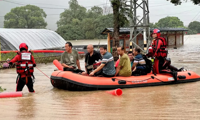 Rains in china