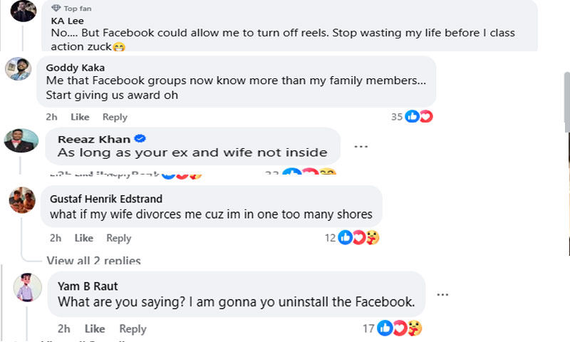 Social reactions 2