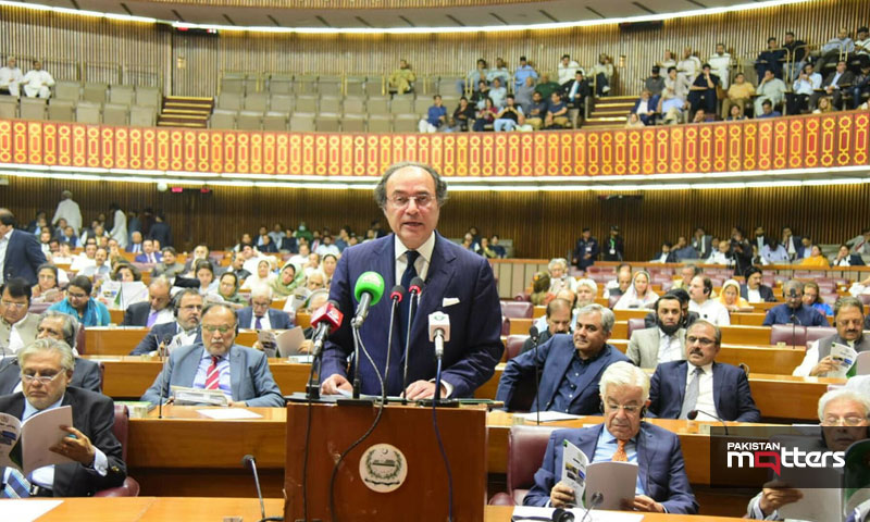 Finance minister aurangzeb presents