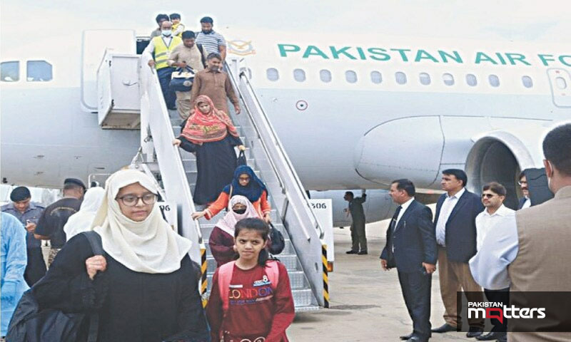 First batch of pakistanis