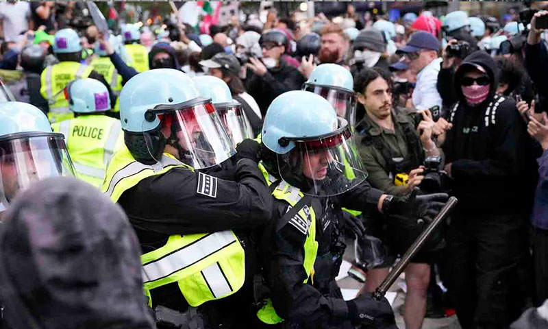 Tuesday democratic convention palestine protest