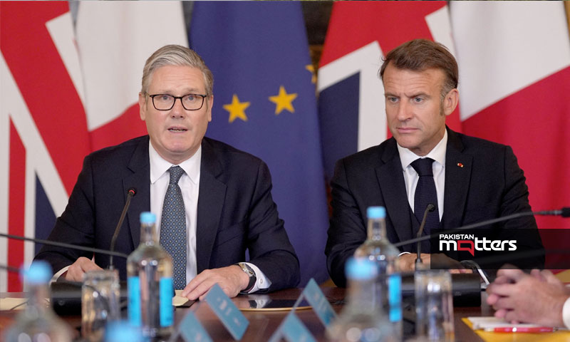 British pm with france president