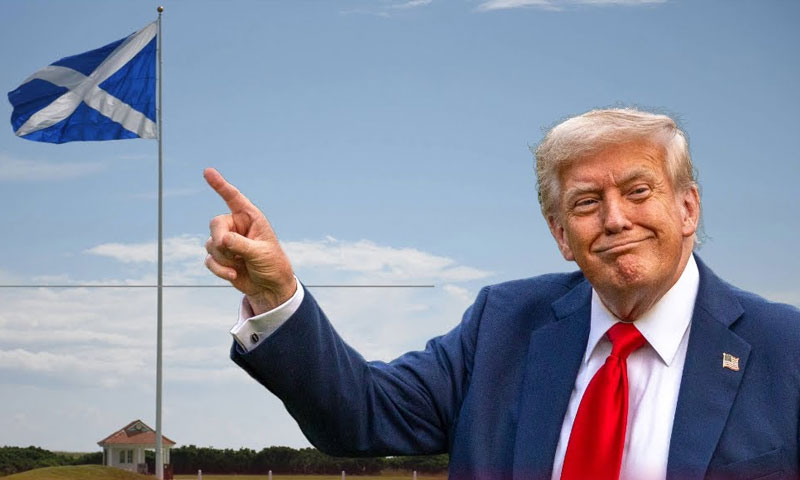 Donald trump to land in scotland