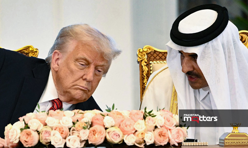Trump and qatar pm