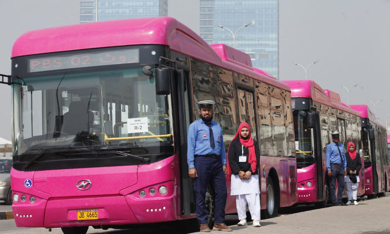 Two new routes of pink bus launched in karachi
