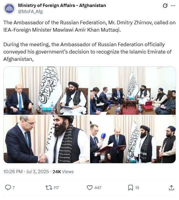 Taliban tweet