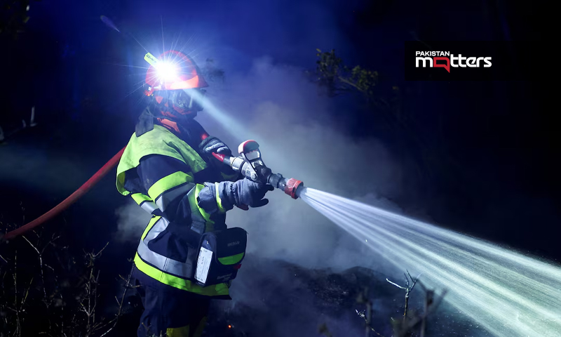 Fire in france
