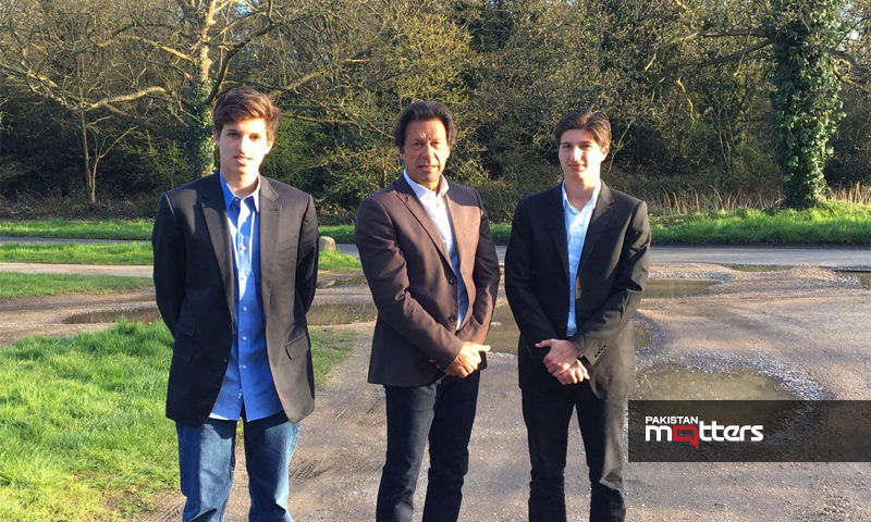 Imran khan with kids