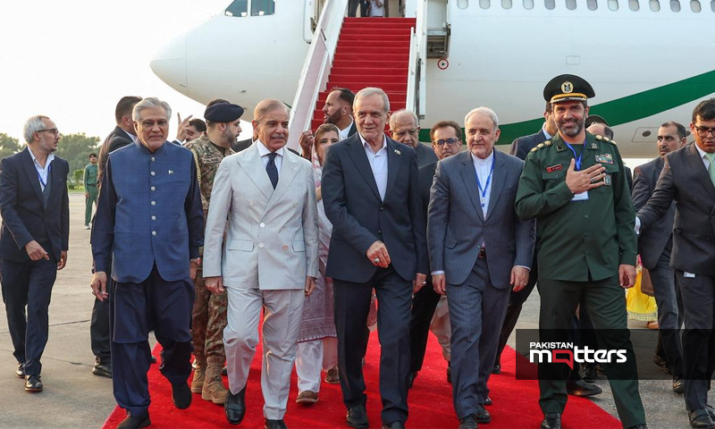 Iranian president in pak