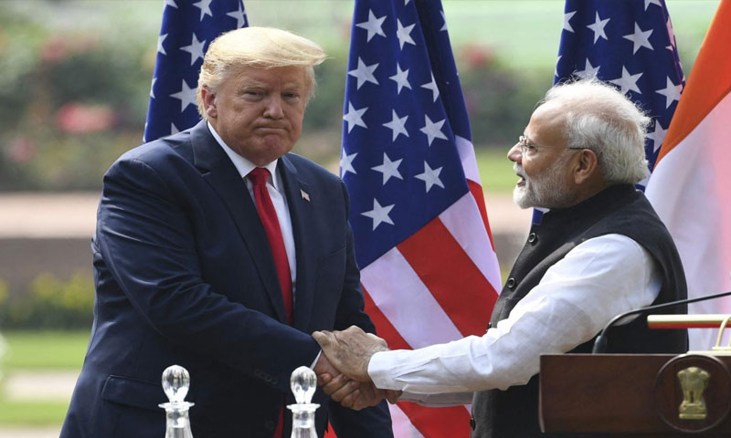 Trump with with modhi