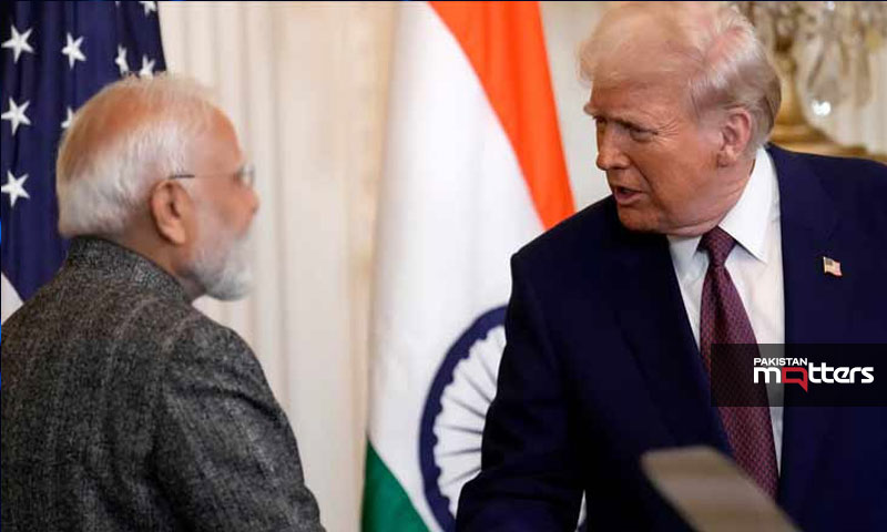 Trump with modhi