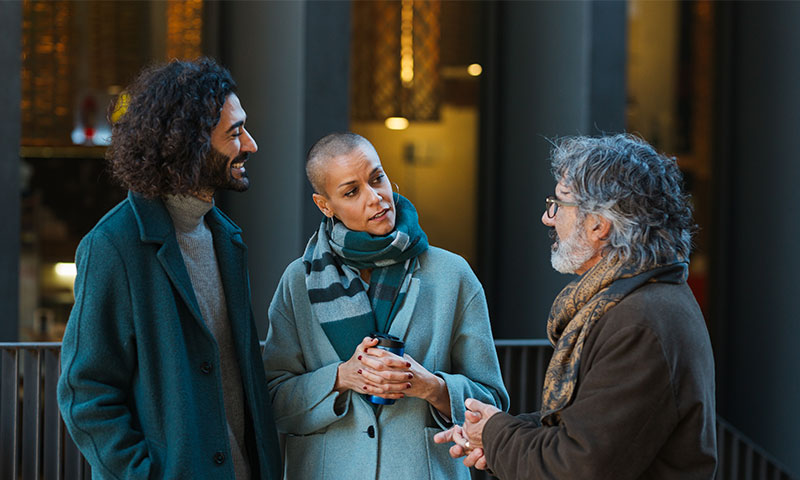 People talking 2